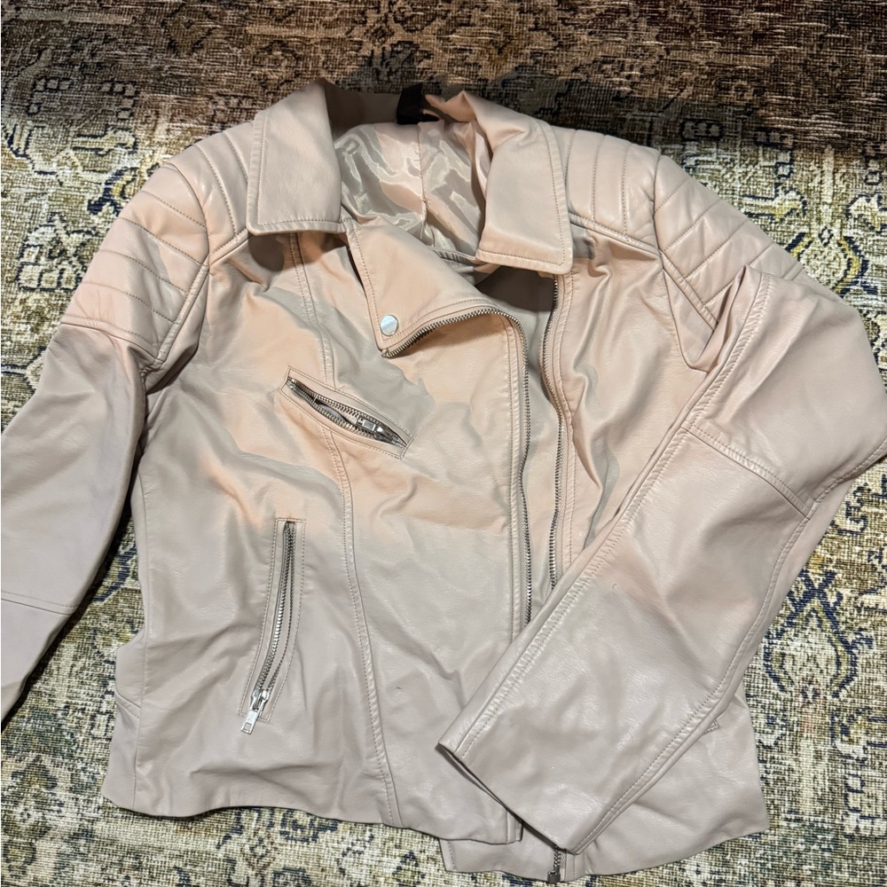 Windsor Cream Leather Jacket